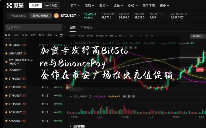 加密卡发行商Bit.Store与BinancePay合作在币安广场推出充值促销活动