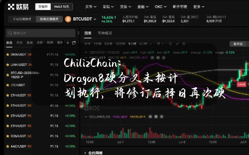 ChilizChain：Dragon8硬分叉未按计划执行，将修订后择日再次硬分叉