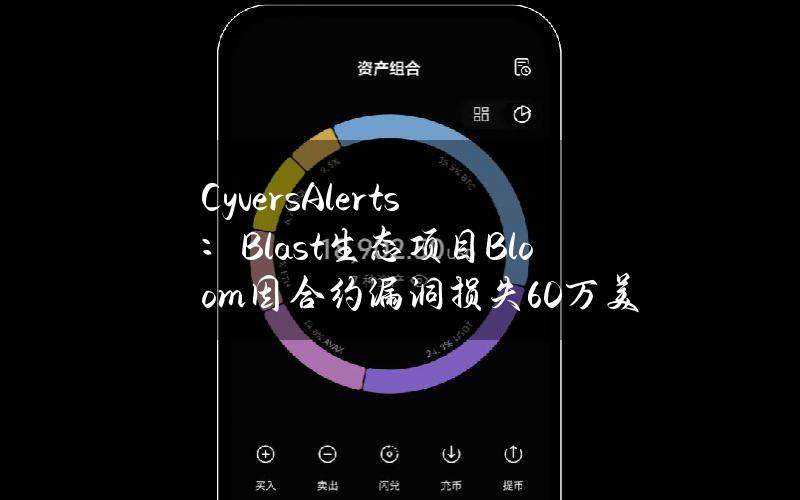 CyversAlerts：Blast生态项目Bloom因合约漏洞损失60万美元