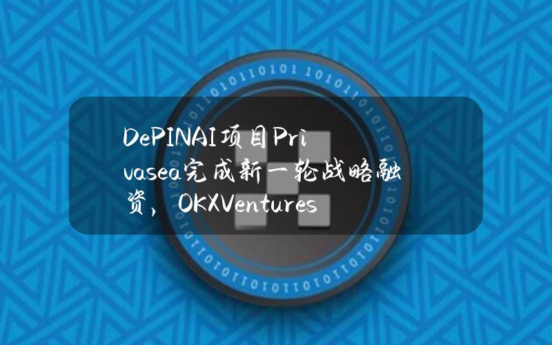 DePIN+AI项目Privasea完成新一轮战略融资，OKXVentures等参投